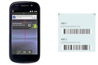 Como ver o código IMEI em Google Nexus S I9020A