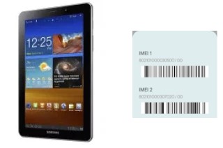 Como ver o código IMEI em P6800 Galaxy Tab 7.7