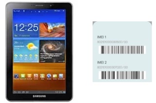 Como ver o código IMEI em P6810 Galaxy Tab 7.7