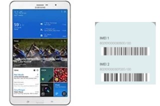 Como ver o código IMEI em Galaxy Tab Pro 8.4 3G/LTE