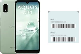 Como ver o código IMEI em Aquos wish