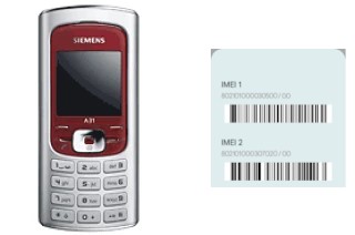 Como ver o código IMEI em Siemens A31