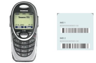 Como ver o código IMEI em Siemens S55