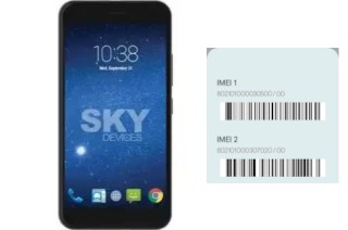 Como ver o código IMEI em Sky Elite 5-0L Plus