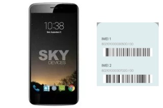 Como ver o código IMEI em Sky Elite 5-5L Plus