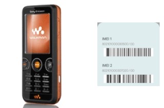 Como ver o código IMEI em W610