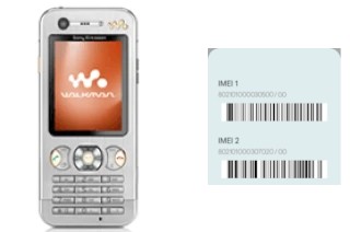 Como ver o código IMEI em W890