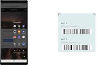 Como ver o código IMEI em Xperia 1