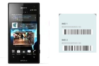 Como ver o código IMEI em Xperia acro S