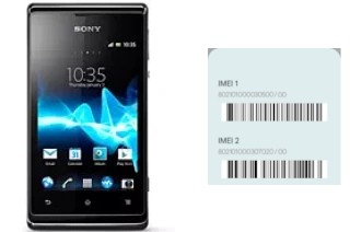 Como ver o código IMEI em Xperia E dual