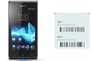 Como ver o código IMEI em Xperia J