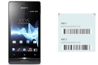 Como ver o código IMEI em Xperia miro