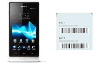 Como ver o código IMEI em Xperia sola