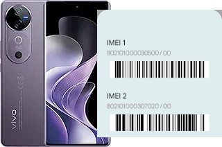 Como ver o código IMEI em vivo V40