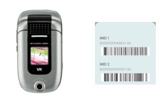 Como ver o código IMEI em VK3100