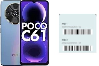 Como ver o código IMEI em Poco C61