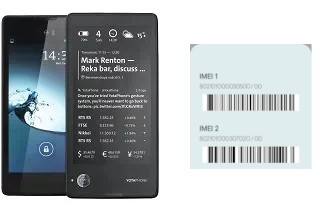 Como ver o código IMEI em YotaPhone