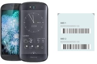 Como ver o código IMEI em YotaPhone 2