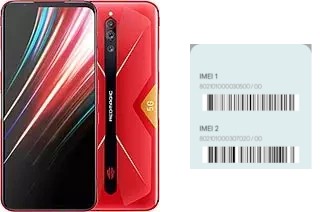 Como ver o código IMEI em nubia Red Magic 5G