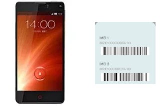 Como ver o código IMEI em nubia Z5S mini NX403A