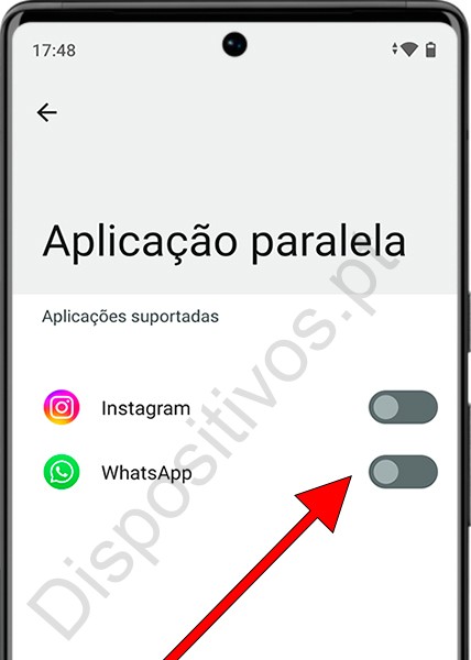 Aplicação paralela WhatsApp