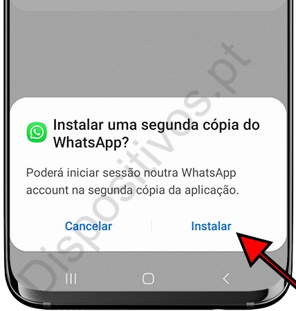 Instale uma segunda cópia do WhatsApp