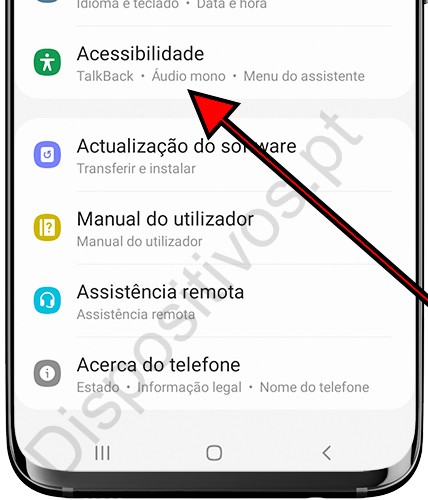 Acessibilidade Samsung Galaxy