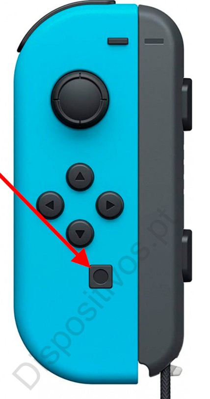 Botão de compartilhamento do controle Joy-Con