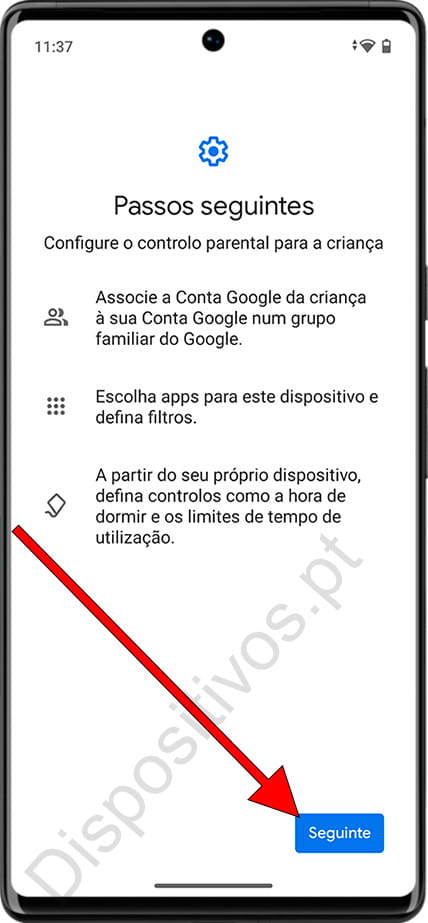 Configure o controle dos pais no Android