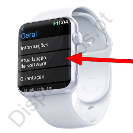 Atualização de software do Apple Watch