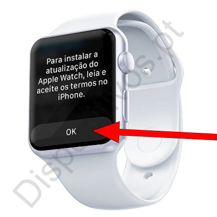 Aviso de termos do Apple Watch