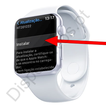 Instale a atualização do Apple Watch