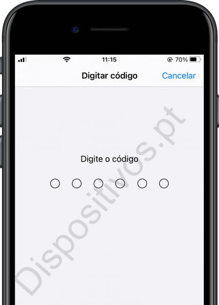 Código de desbloqueio do iPhone