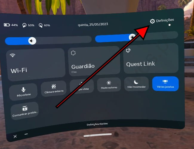 Configuração rápida do Oculus
