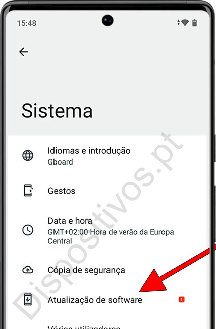 Atualização de software