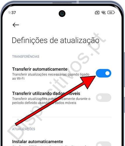 Baixar atualizações Xiaomi automaticamente