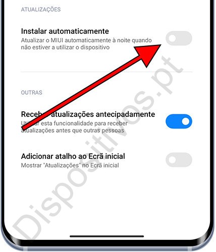 Instalar automaticamente Xiaomi