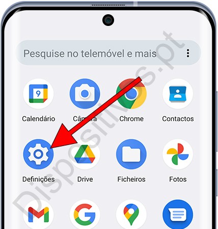 Configurações do dispositivo Android