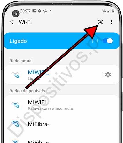 Digitalize a conexão WiFi do código QR