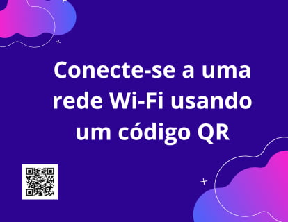 Conecte-se a uma rede Wi-Fi usando um código QR na Samsung