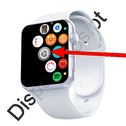 Ícone de configurações do Apple Watch