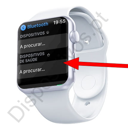 Procurando dispositivos Apple Watch Bluetooth