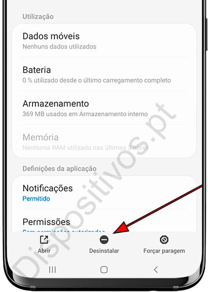 Desinstalar aplicativo Samsung