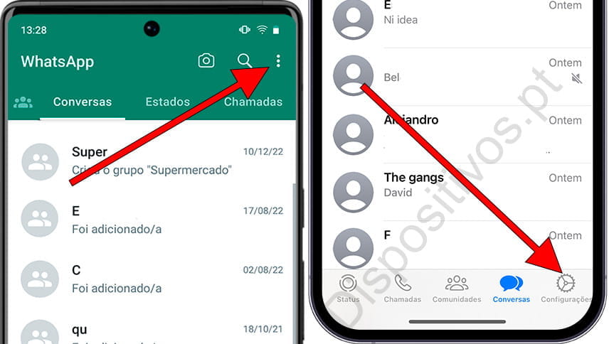 Saia do WhatsApp em todos os dispositivos Passo 2