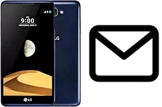 Configurar correio em LG X max