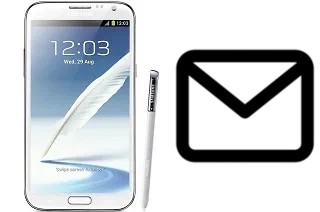 Configurar correio em Samsung Galaxy Note II N7100