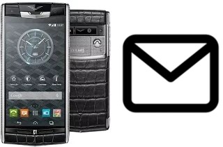 Configurar correio em Vertu Signature Touch