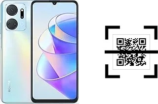 Como ler QR code no Honor X7a?