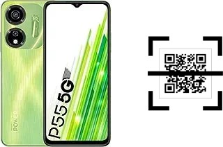 Como ler QR code no itel itel P55 5G?