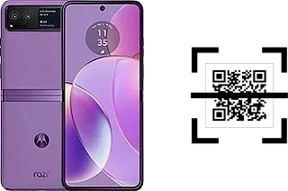 Como ler QR code no Motorola Razr 40?